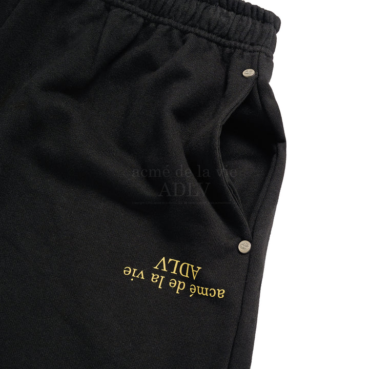 ADLV x HOSHI UPSIDE DOWN BASIC LOGO SHORT PANTS BLACK