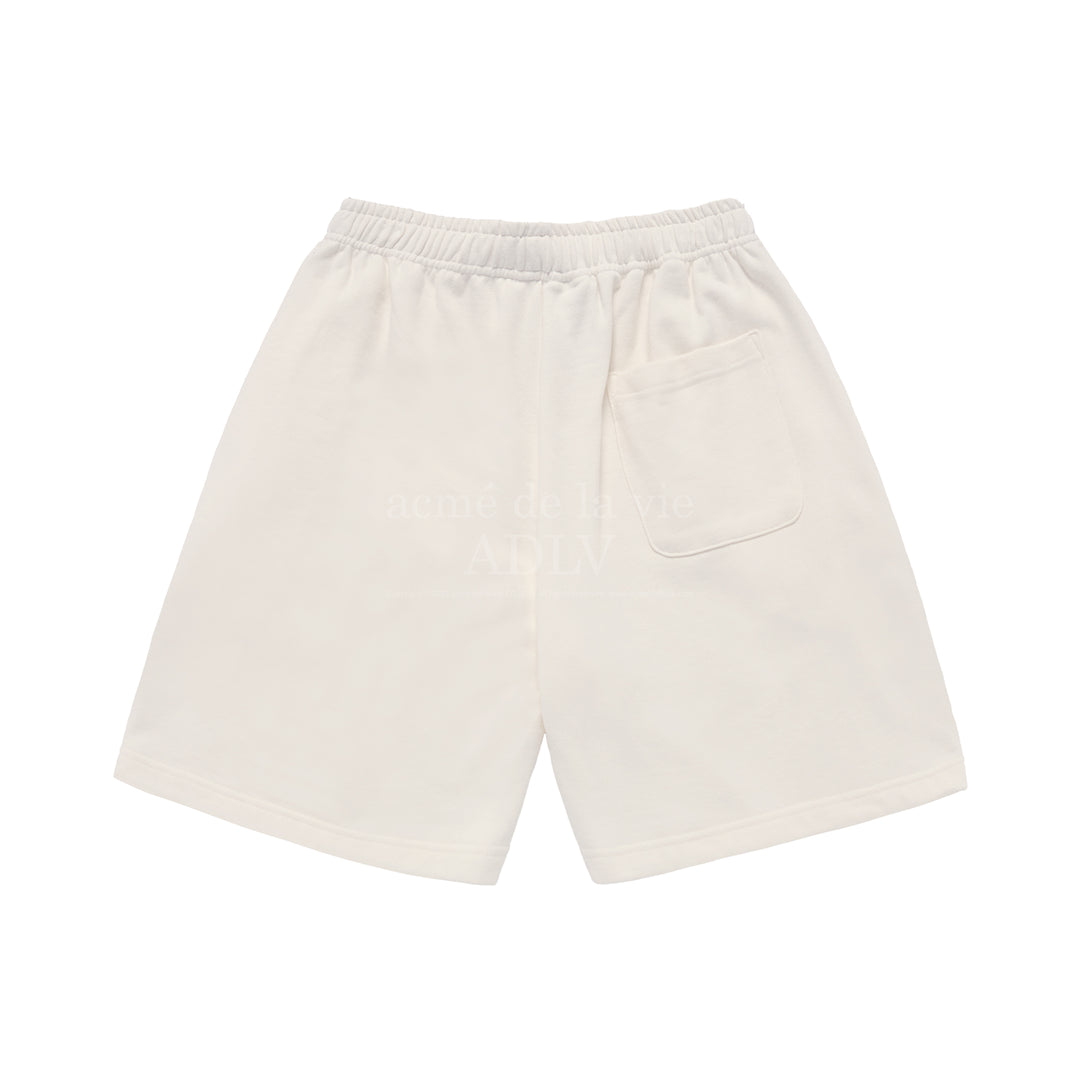 ADLV x HOSHI UPSIDE DOWN BASIC LOGO SHORT PANTS CREAM