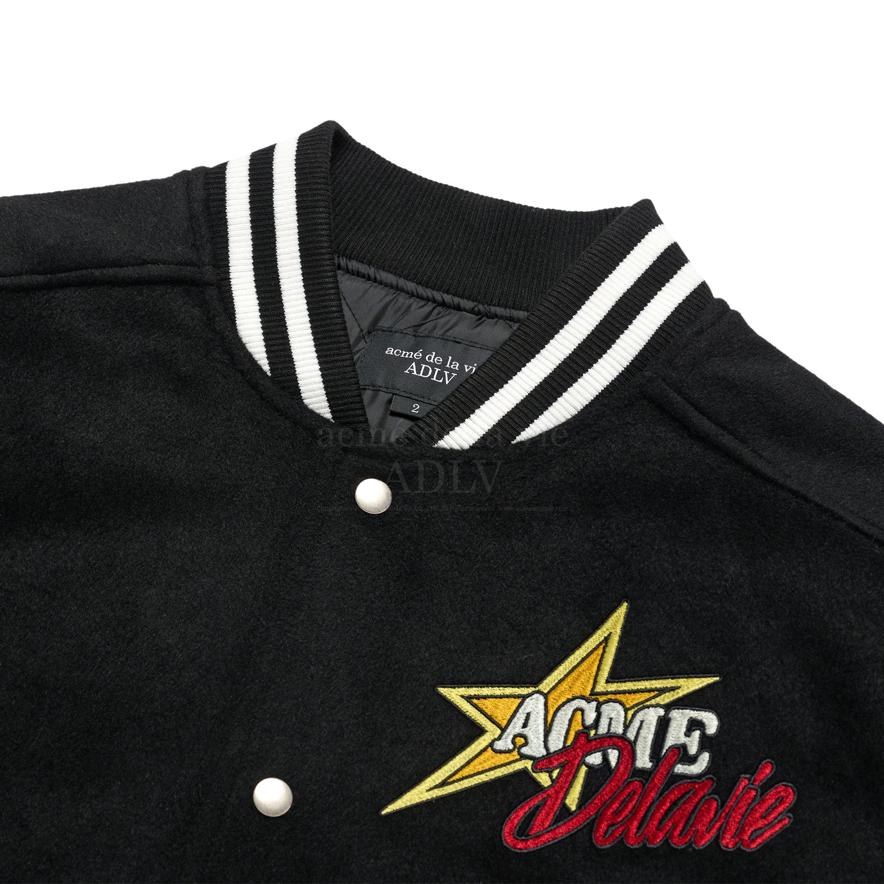 【ADLV】 PIXEL BEAR ARTWORK VARSITY JACKET /追跡付 Seventeen Hoshi x Acme De La Vie Adlv Collection - Pixel
