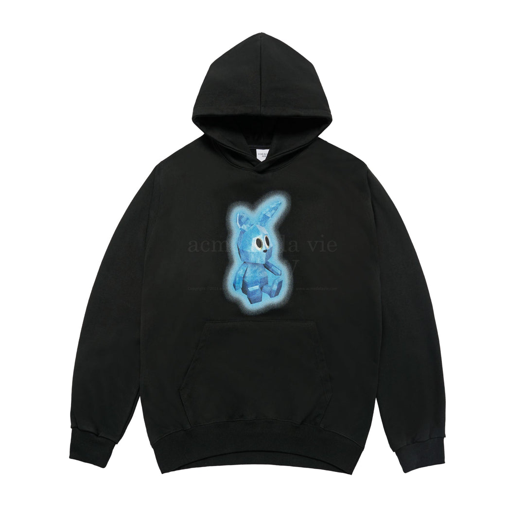 ADLV x HOSHI RETRO RABBIT HOODIE BLACK