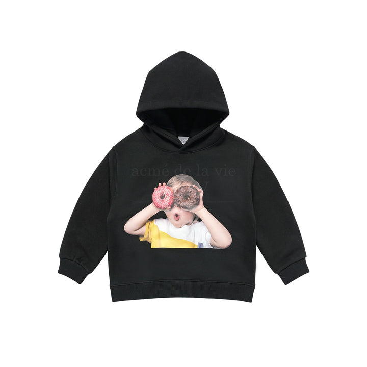 ADLV x KIDS BABT FACE DOUNUT 1 HOODIE BLACK