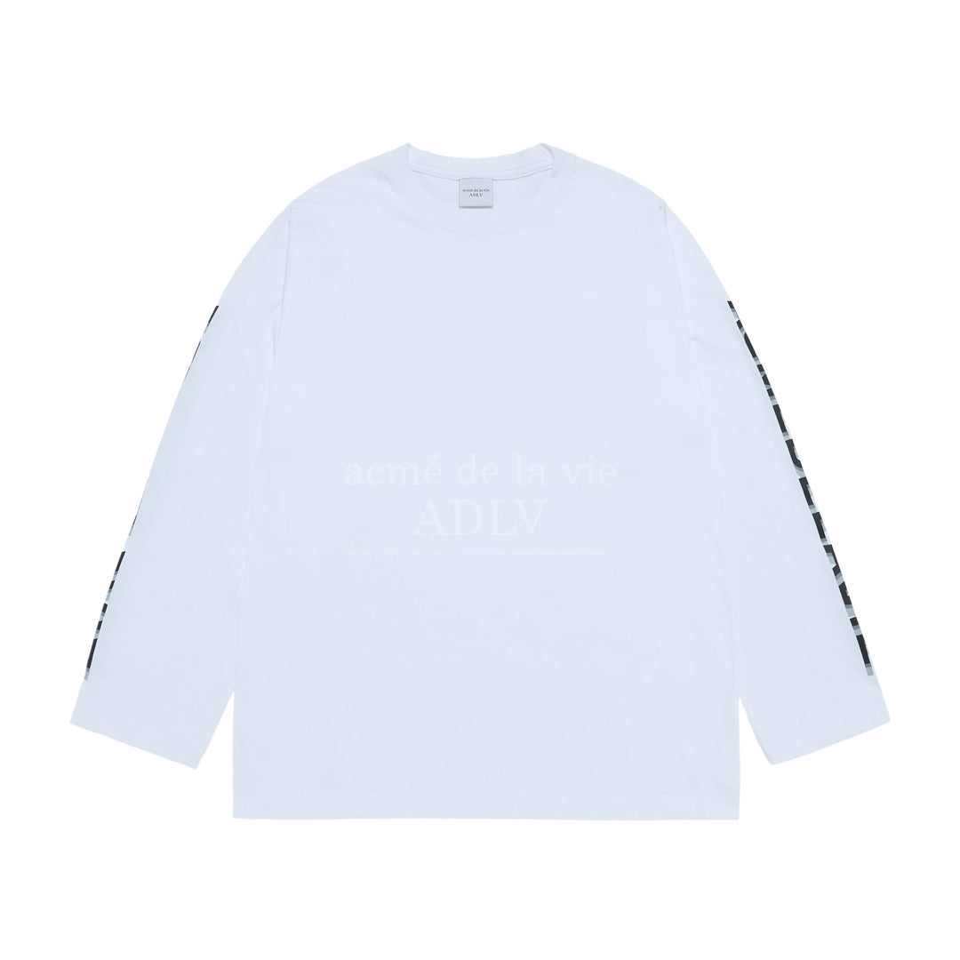 SLEEVE LETTERING LOGO LONG SLEEVE T-SHIRT WHITE