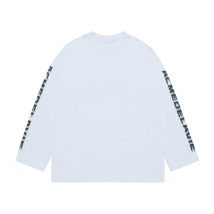 SLEEVE LETTERING LOGO LONG SLEEVE T-SHIRT WHITE