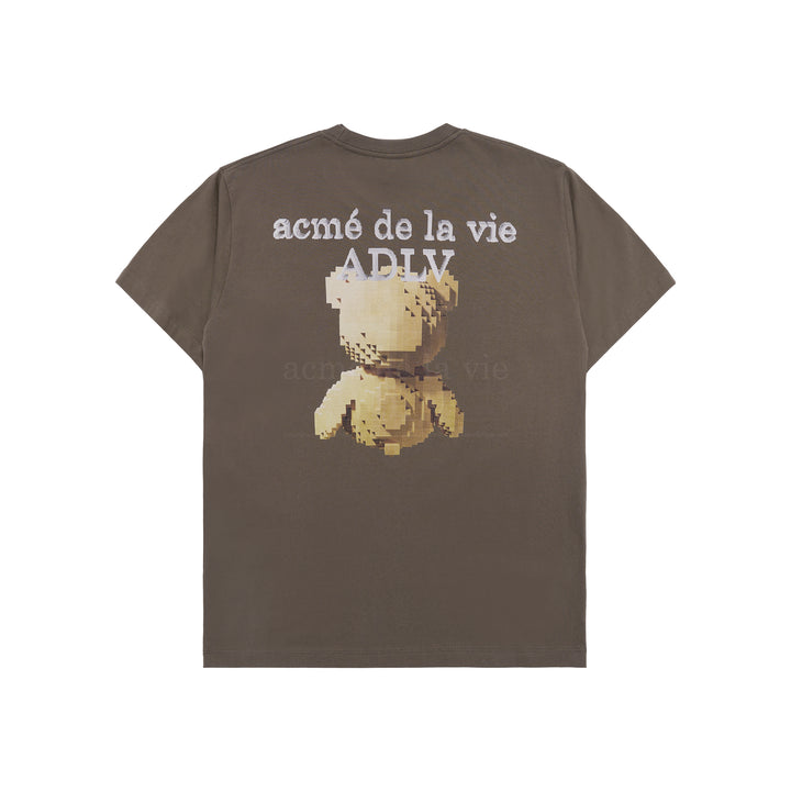 ADLV x HOSHI BLOCK BEAR SHORT SLEEVE T-SHIRT COCOA