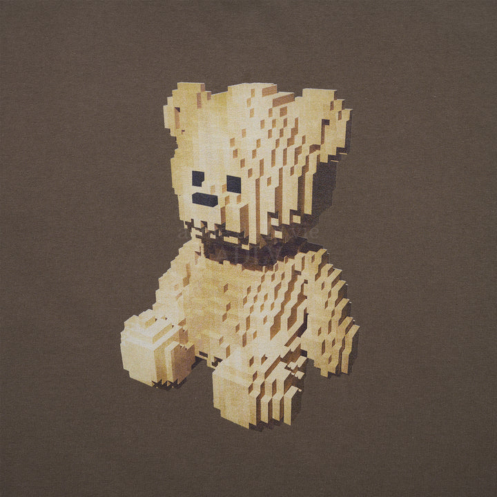 ADLV x HOSHI BLOCK BEAR SHORT SLEEVE T-SHIRT COCOA