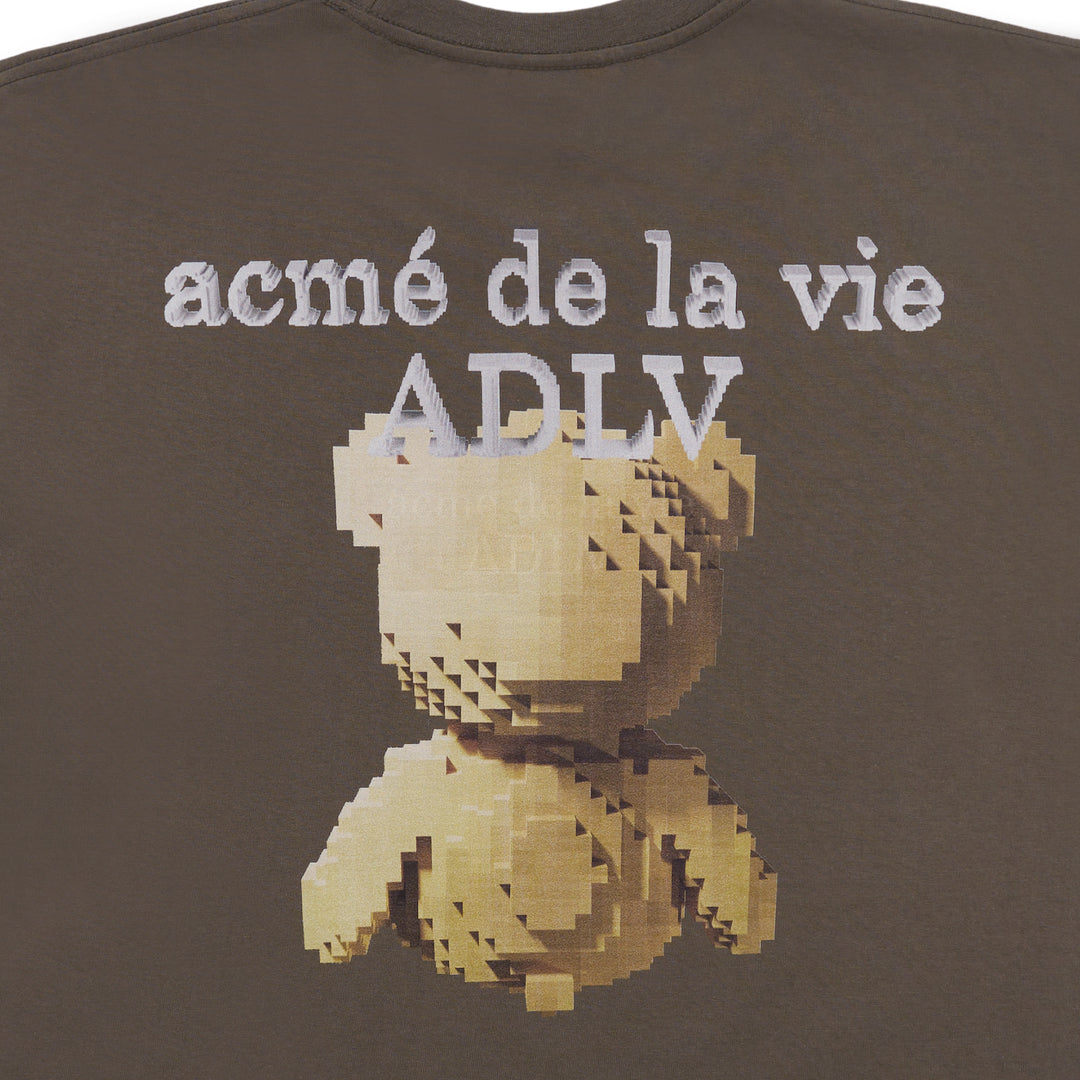 ADLV x HOSHI BLOCK BEAR SHORT SLEEVE T-SHIRT COCOA