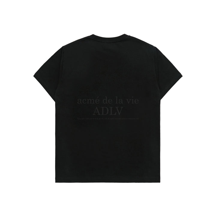 ADLV x HOSHI BLUR SKETCH BEAR SHORT SLEEVE T-SHIRT BLACK