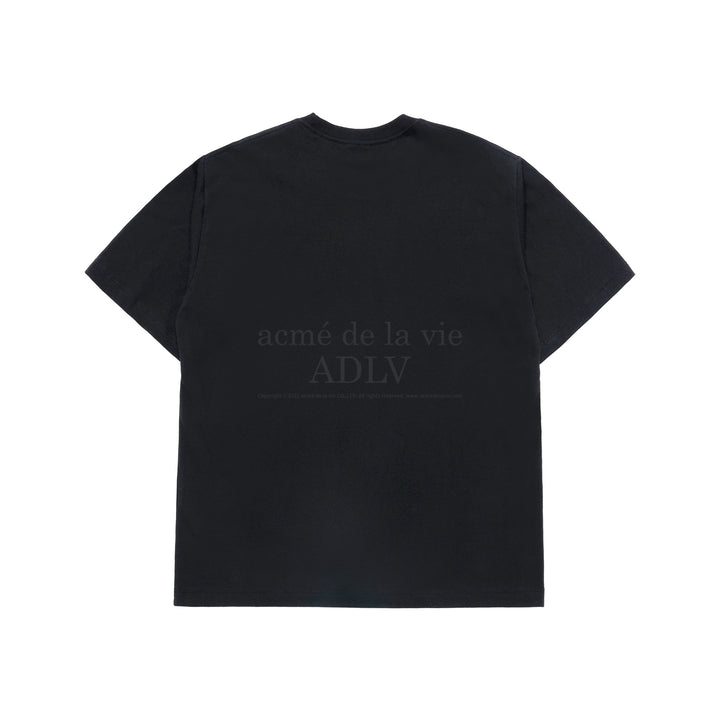 ADLV HANDSKETCH RABBIT SHORT SLEEVE T-SHIRT BLACK