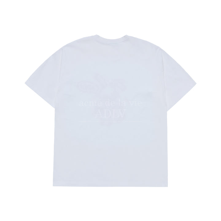 ADLV HANDSKETCH RABBIT SHORT SLEEVE T-SHIRT WHITE