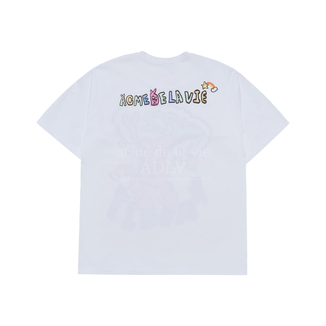 POPSTAR RABBIT SHORT SLEEVE T-SHIRT WHITE