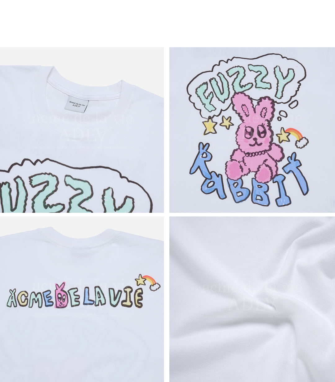 POPSTAR RABBIT SHORT SLEEVE T-SHIRT WHITE