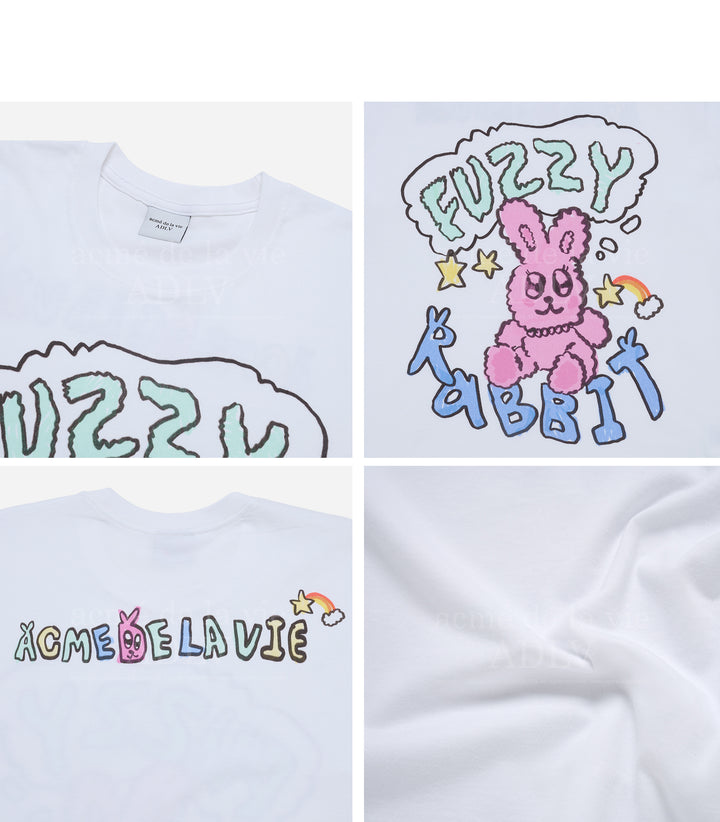 POPSTAR RABBIT SHORT SLEEVE T-SHIRT WHITE