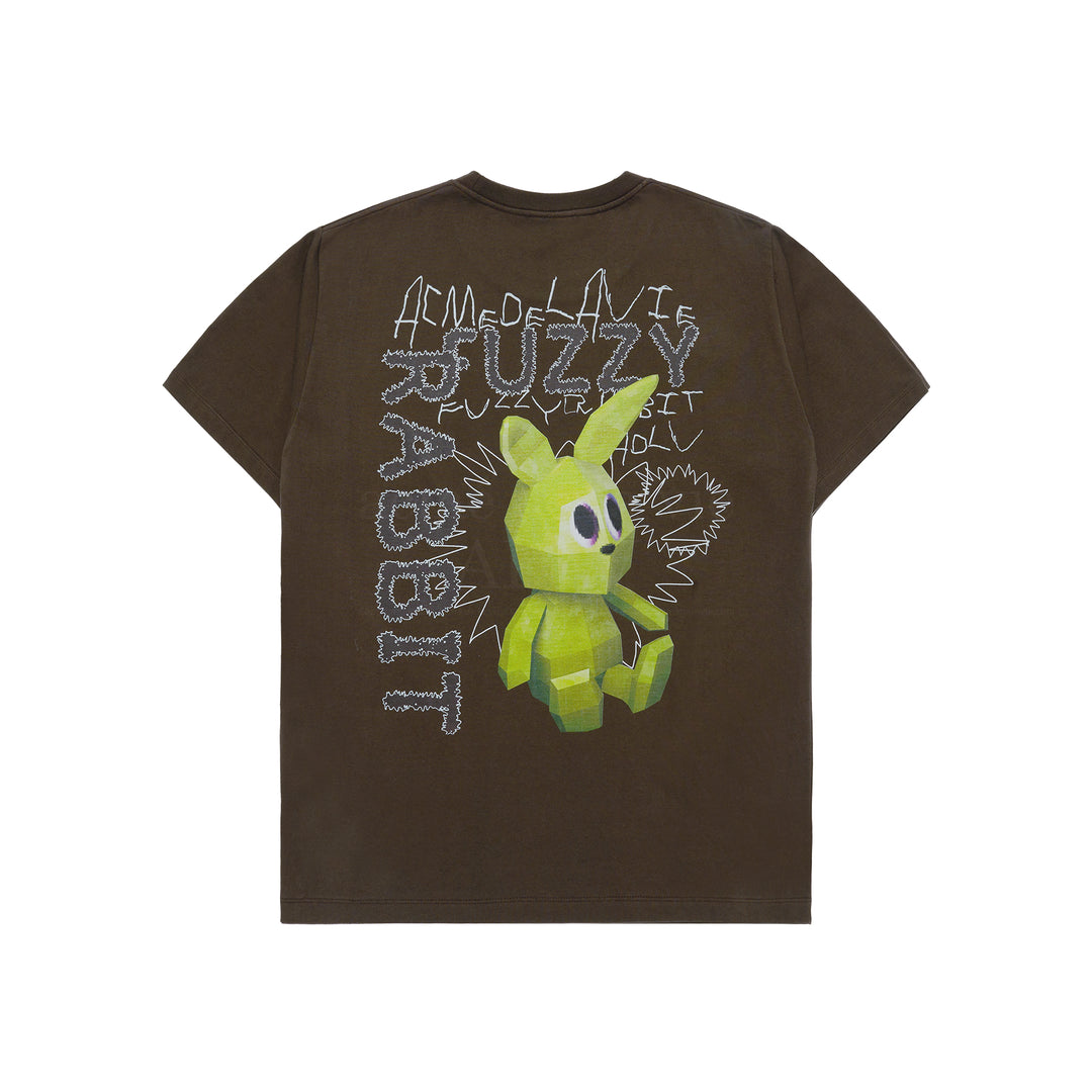 ADLV x HOSHI RETRO RABBIT SHORT SLEEVE T-SHIRT BROWN