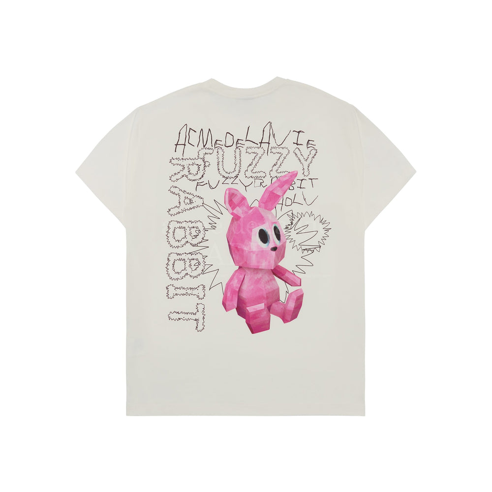 ADLV x HOSHI RETRO RABBIT SHORT SLEEVE T-SHIRT CREAM