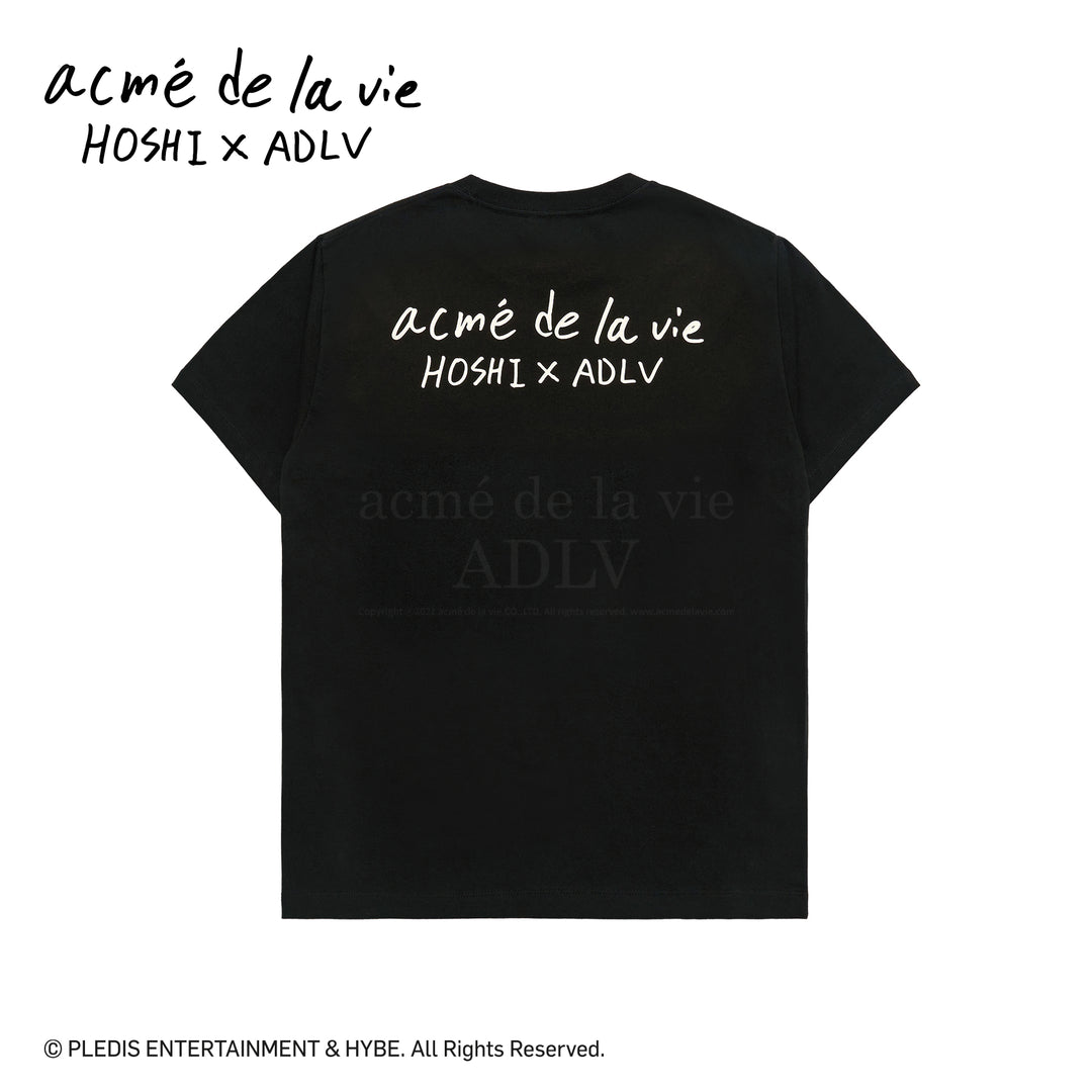 ADLV X HOSHI WAPPEN SHORT SLEEVE T-SHIRT  BLACK