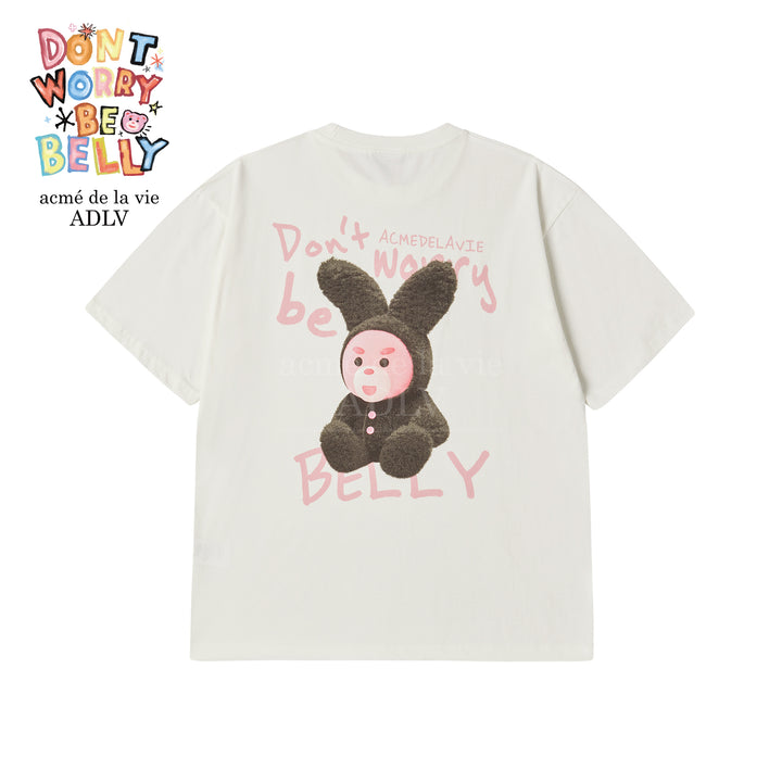 RABBIT BELLY CREAM T-SHIRT