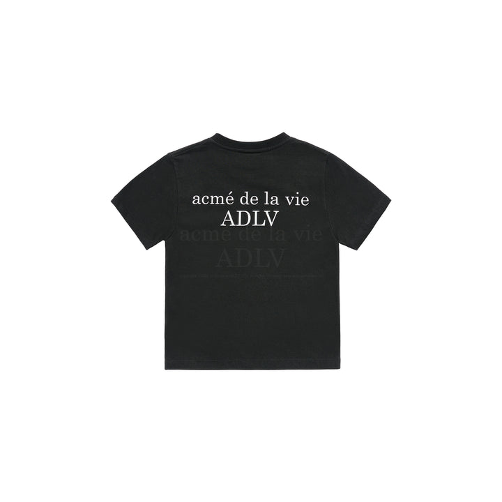 ADLV x KIDS BASIC LOGO SHORT SLEEVE T-SHIRT BLACK