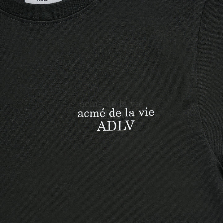 ADLV x KIDS BASIC LOGO SHORT SLEEVE T-SHIRT BLACK