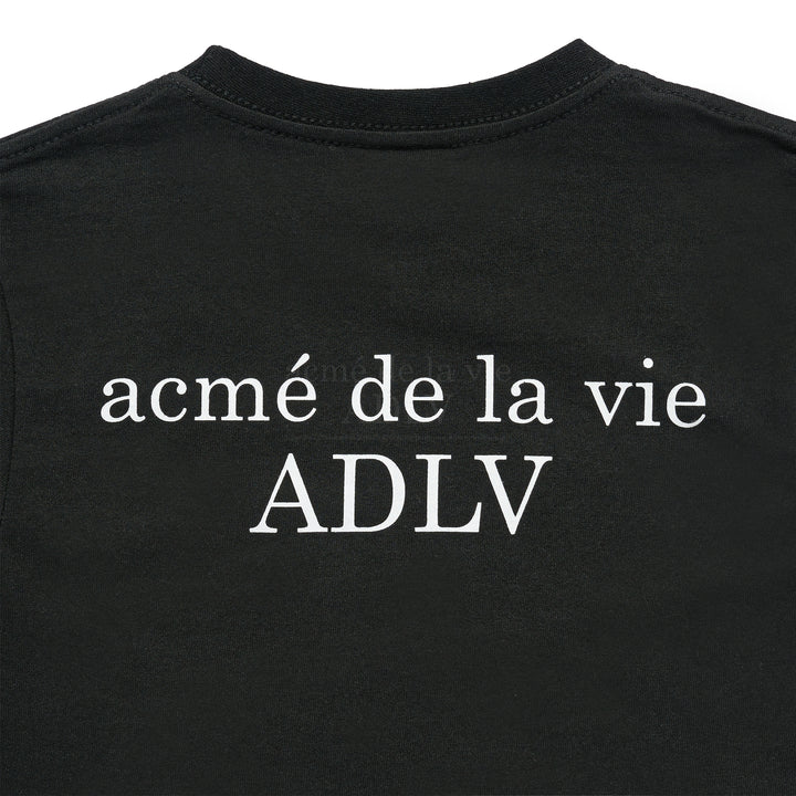 ADLV x KIDS BASIC LOGO SHORT SLEEVE T-SHIRT BLACK