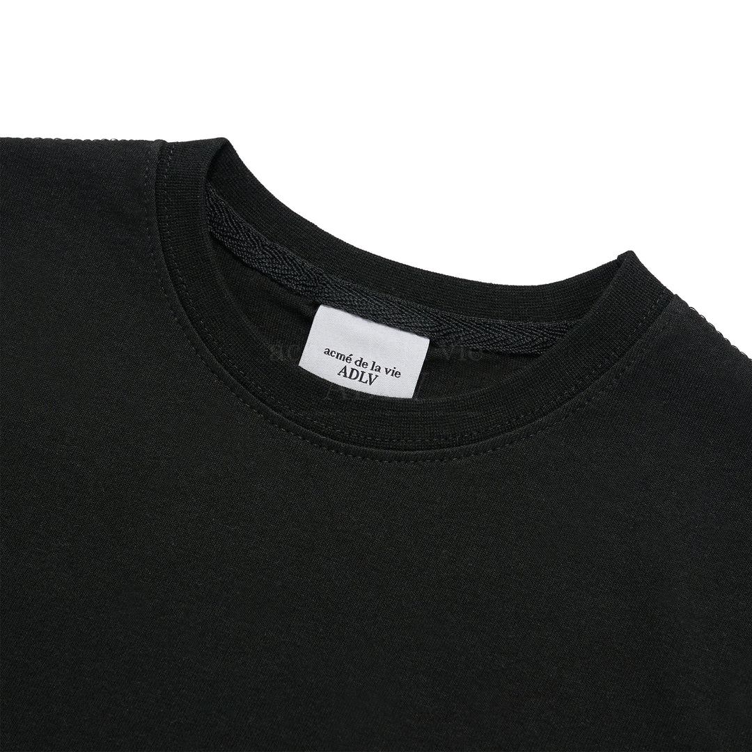 ADLV x KIDS BASIC LOGO SHORT SLEEVE T-SHIRT BLACK