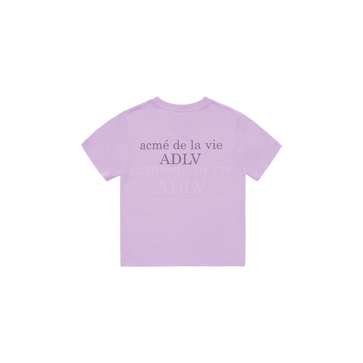 ADLV x KIDS BASIC LOGO SHORT SLEEVE T-SHIRT LIGHT PURPLE