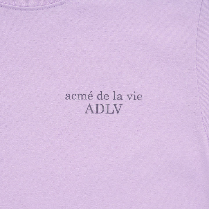 ADLV x KIDS BASIC LOGO SHORT SLEEVE T-SHIRT LIGHT PURPLE