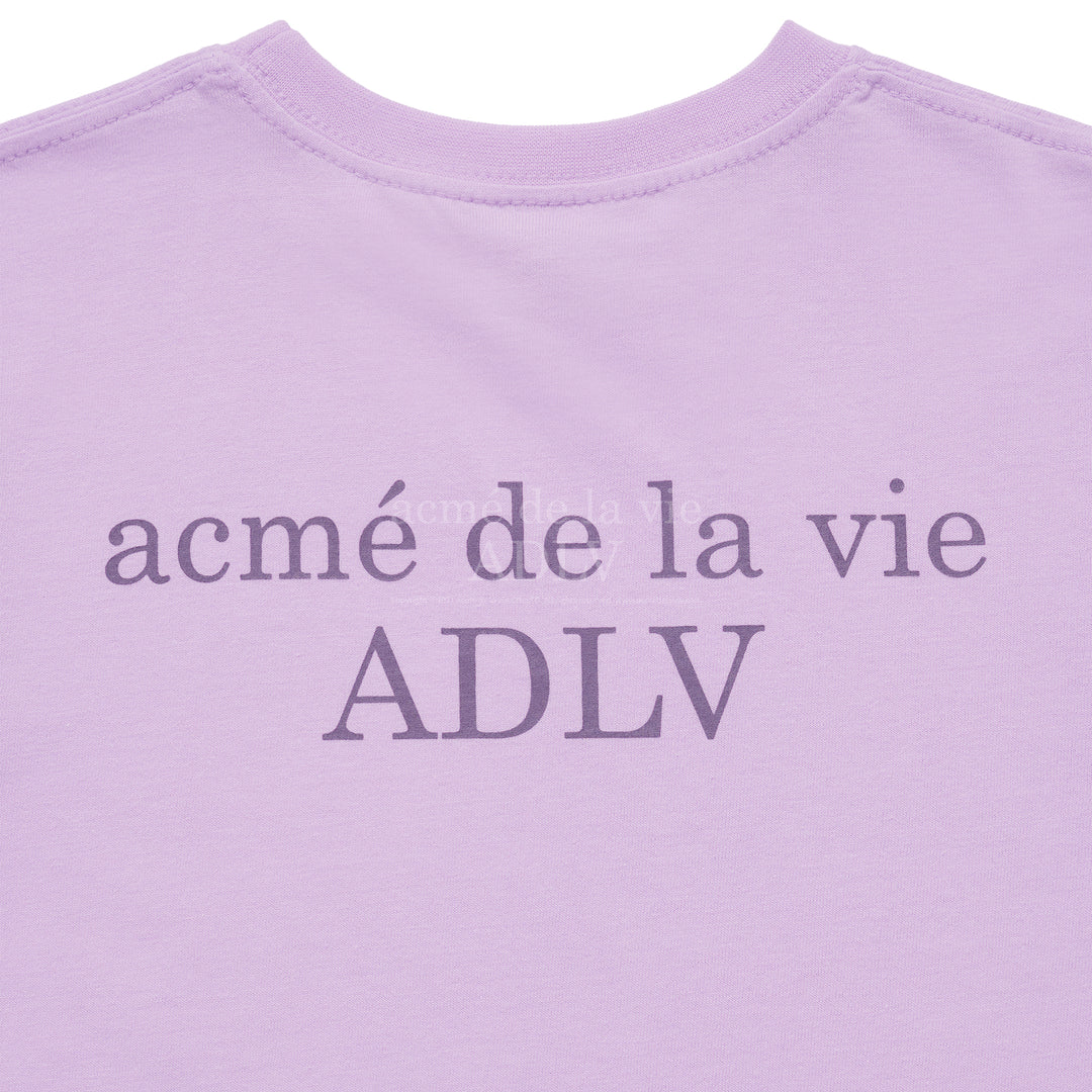 ADLV x KIDS BASIC LOGO SHORT SLEEVE T-SHIRT LIGHT PURPLE