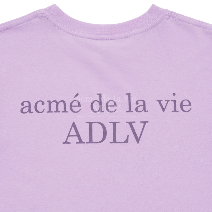 ADLV x KIDS BASIC LOGO SHORT SLEEVE T-SHIRT LIGHT PURPLE