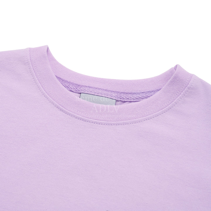 ADLV x KIDS BASIC LOGO SHORT SLEEVE T-SHIRT LIGHT PURPLE