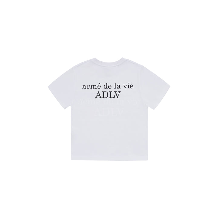 ADLV x KIDS BASIC LOGO SHORT SLEEVE T-SHIRT WHITE