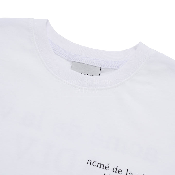 ADLV x KIDS BASIC LOGO SHORT SLEEVE T-SHIRT WHITE