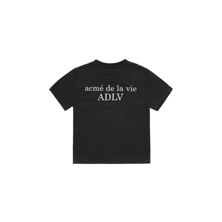 ADLV x KIDS BABY FACE DOUNUT 1 SHORT SLEEVE T-SHIRT BLACK