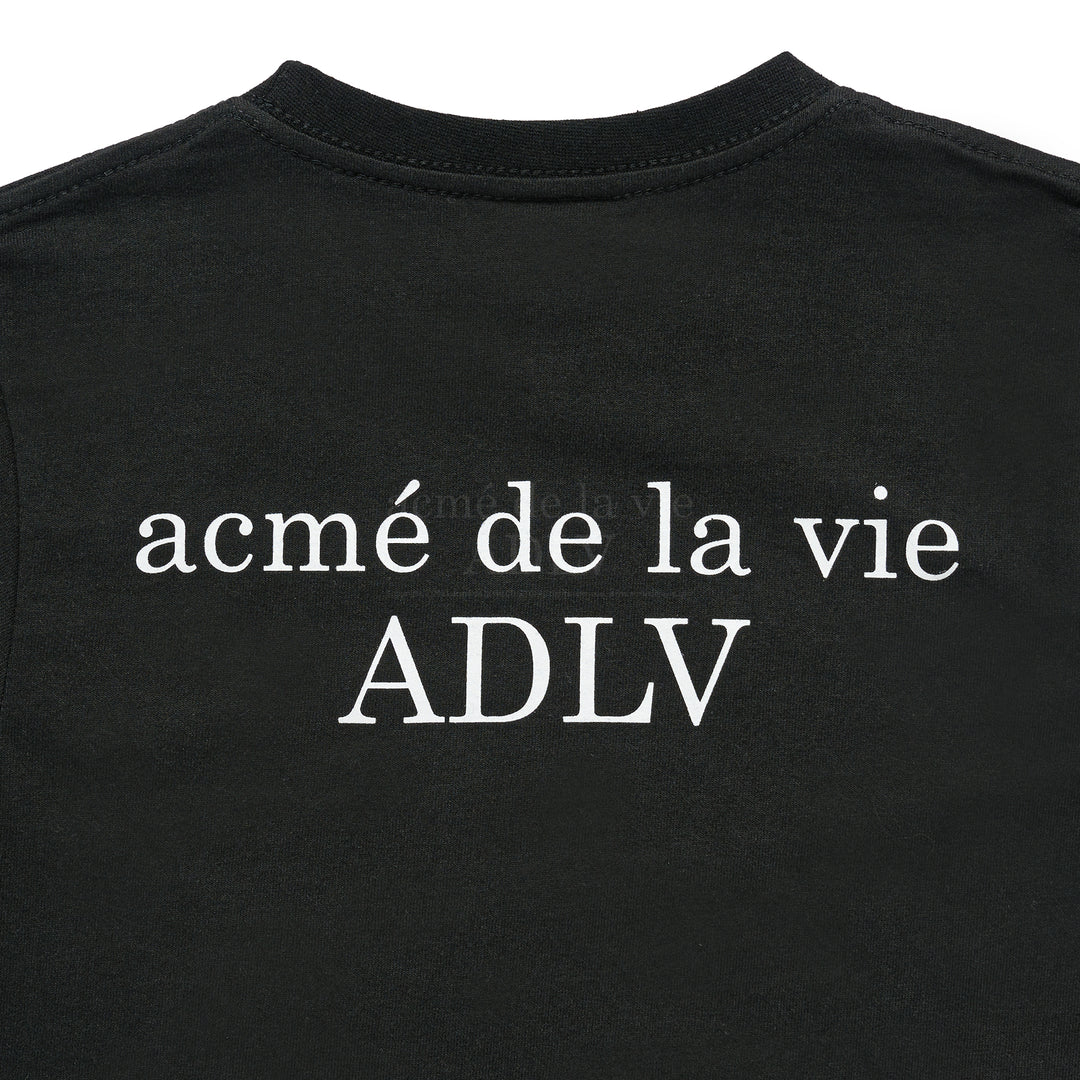 ADLV x KIDS BABY FACE DOUNUT 1 SHORT SLEEVE T-SHIRT BLACK