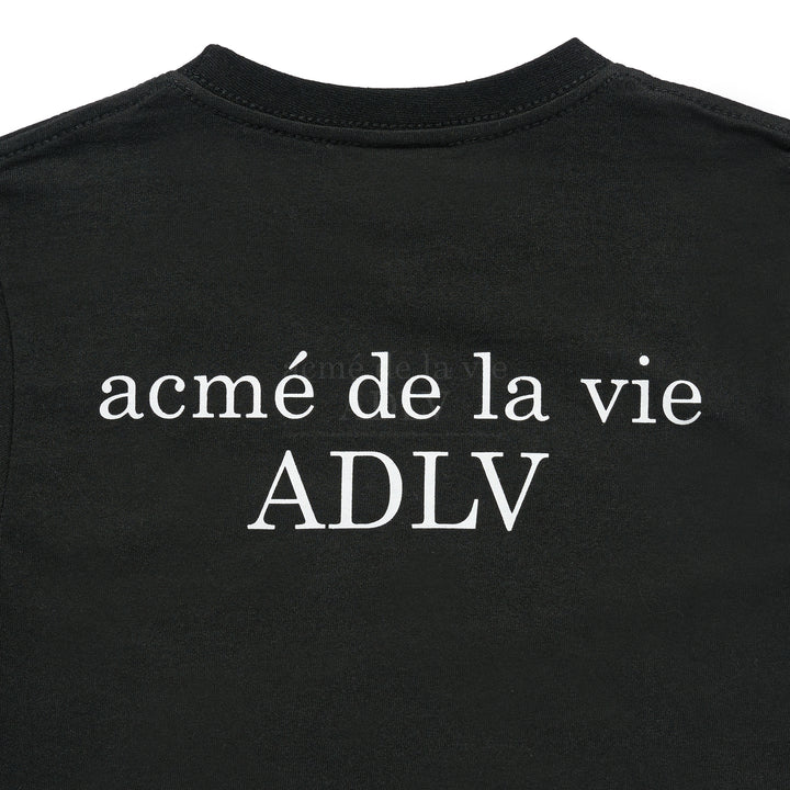 ADLV x KIDS BABY FACE DOUNUT 1 SHORT SLEEVE T-SHIRT BLACK