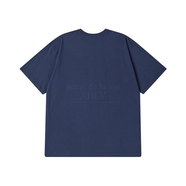 ADLV CONNECT LOGO BASIC SHORT SLEEVE T-SHIRT NAVY