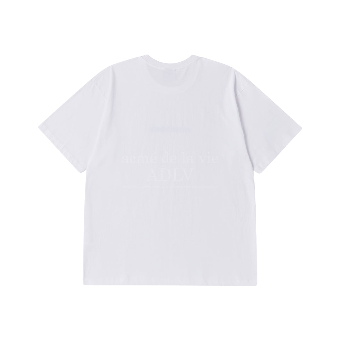 ADLV CONNECT LOGO BASIC SHORT SLEEVE T-SHIRT WHITE