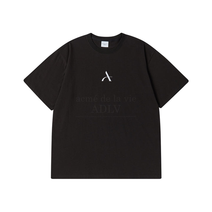 ADLV ONE POINT LOGO SHORT SLEEVE T-SHIRT BLACK