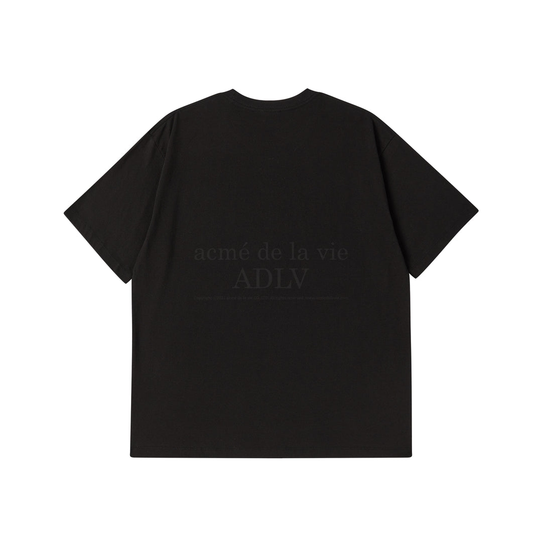 ADLV SHAKE LOGO SHORT SLEEVE T-SHIRT BLACK