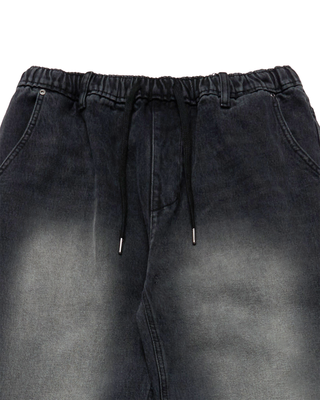 FULL BANDING WASHING DENIM PANTS BLACK