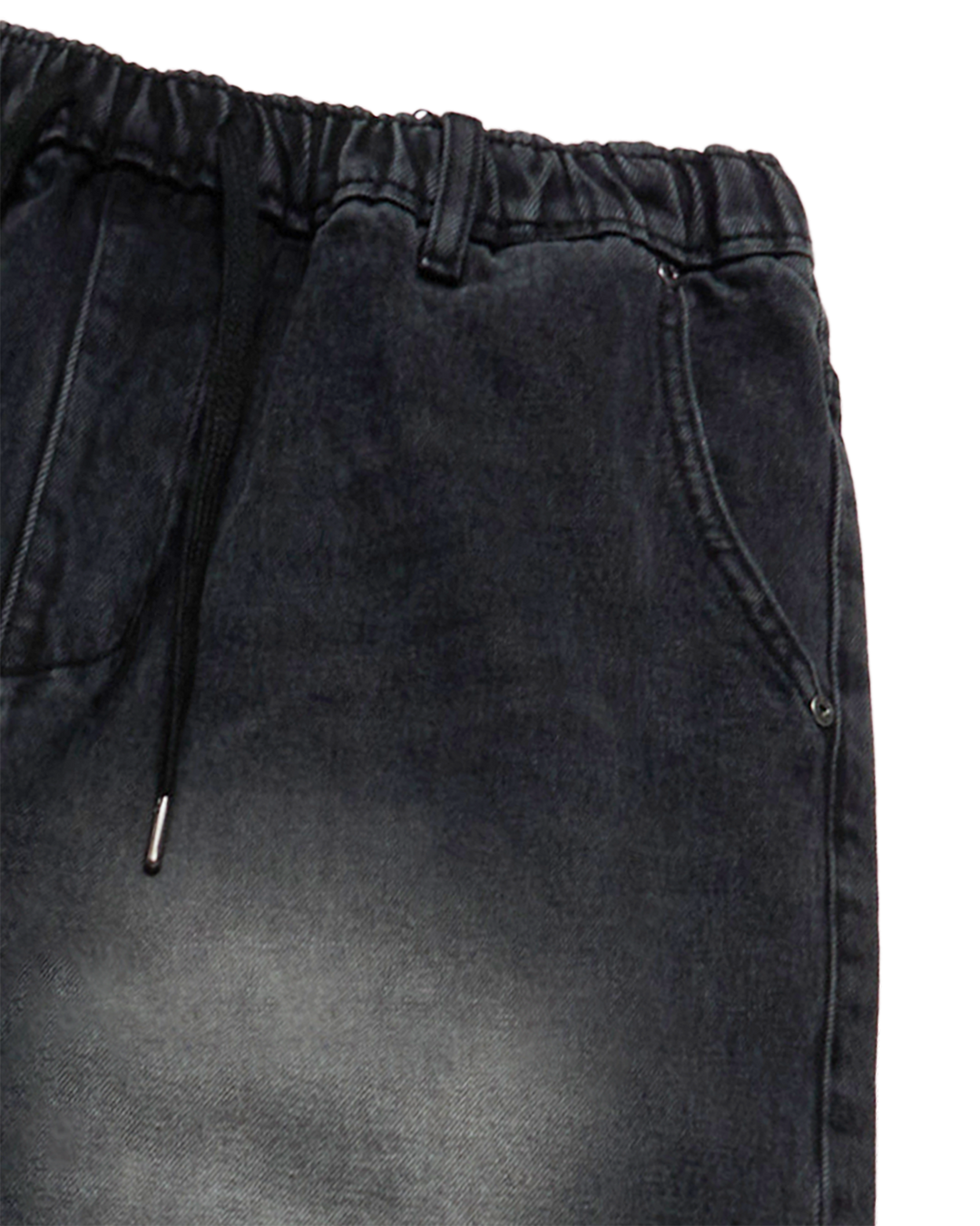 FULL BANDING WASHING DENIM PANTS BLACK