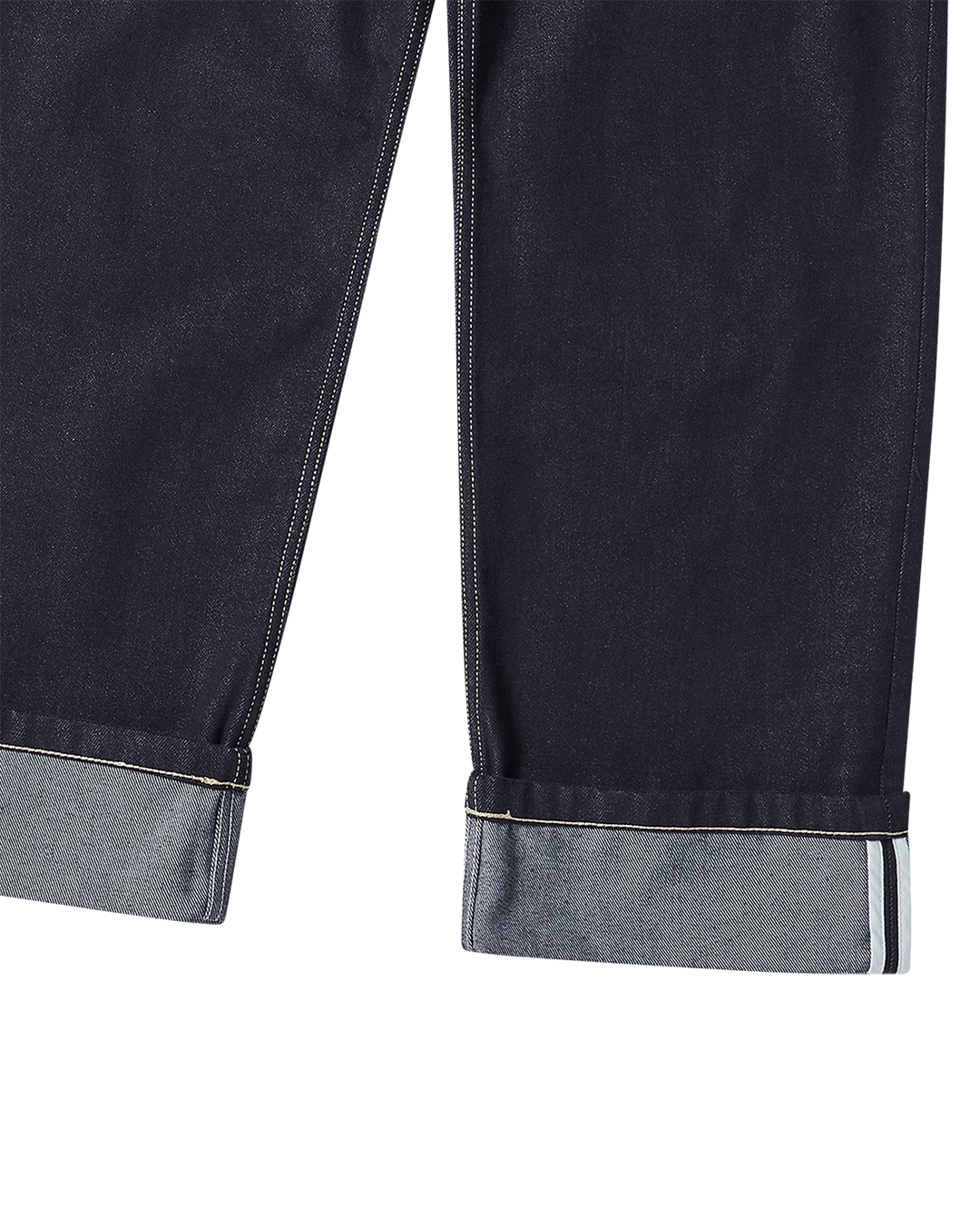 ROLL UP DENIM PANTS NAVY