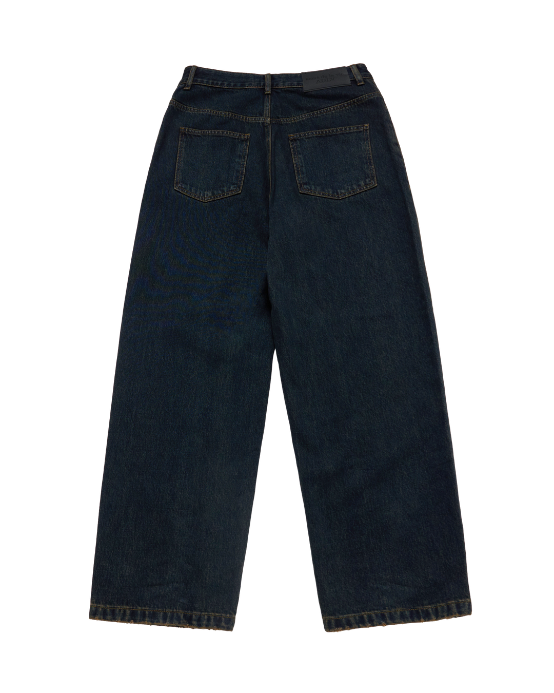 TAPERED FIT WASHING DENIM PANTS BLACK