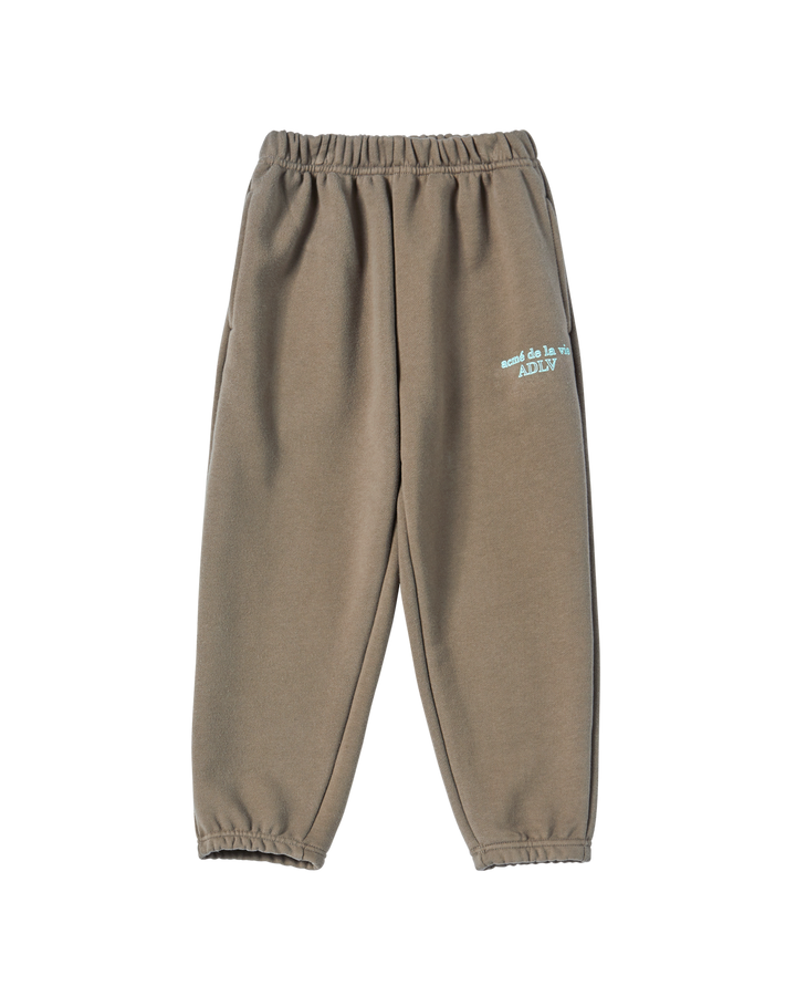 KIDS BORDER LINE BASIC LOGO LONG PANTS COCOA