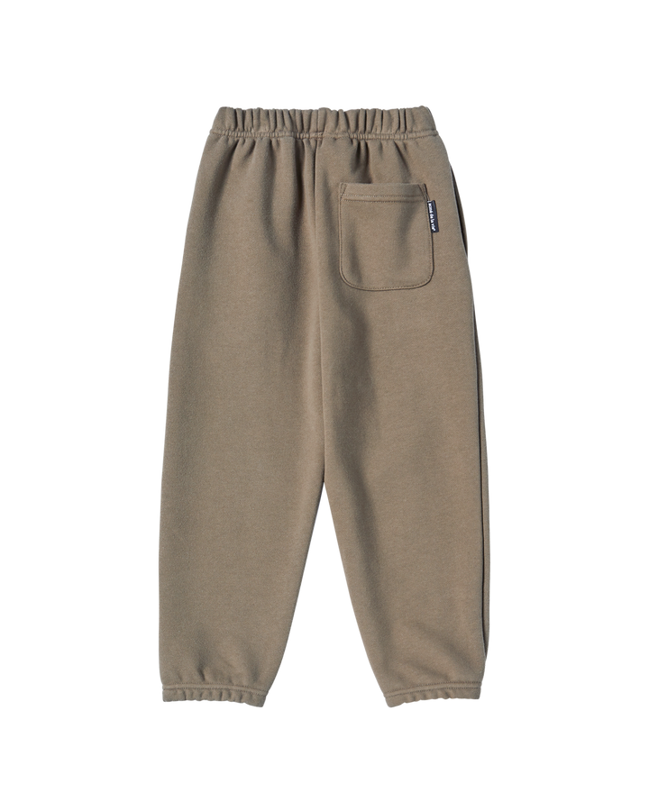 KIDS BORDER LINE BASIC LOGO LONG PANTS COCOA