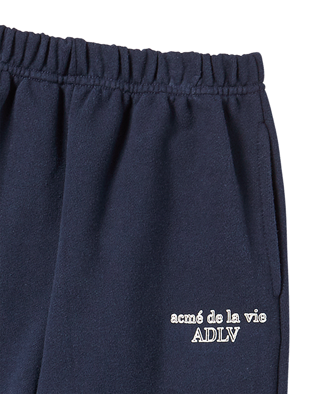 KIDS BORDER LINE BASIC LOGO LONG PANTS DARK NAVY
