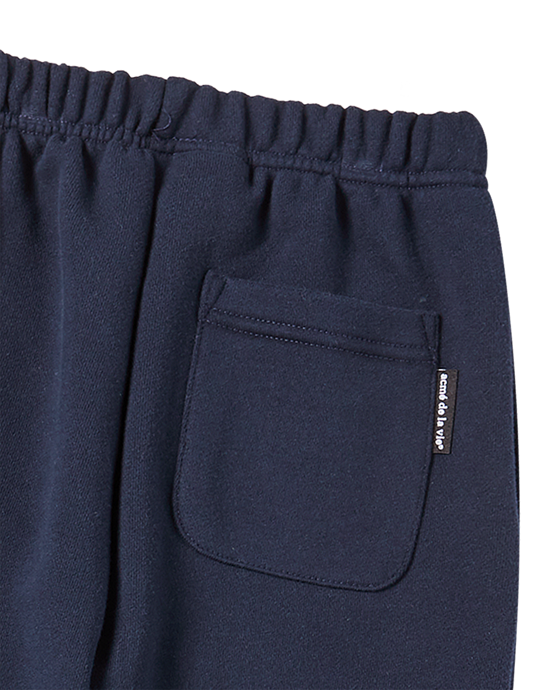 KIDS BORDER LINE BASIC LOGO LONG PANTS DARK NAVY