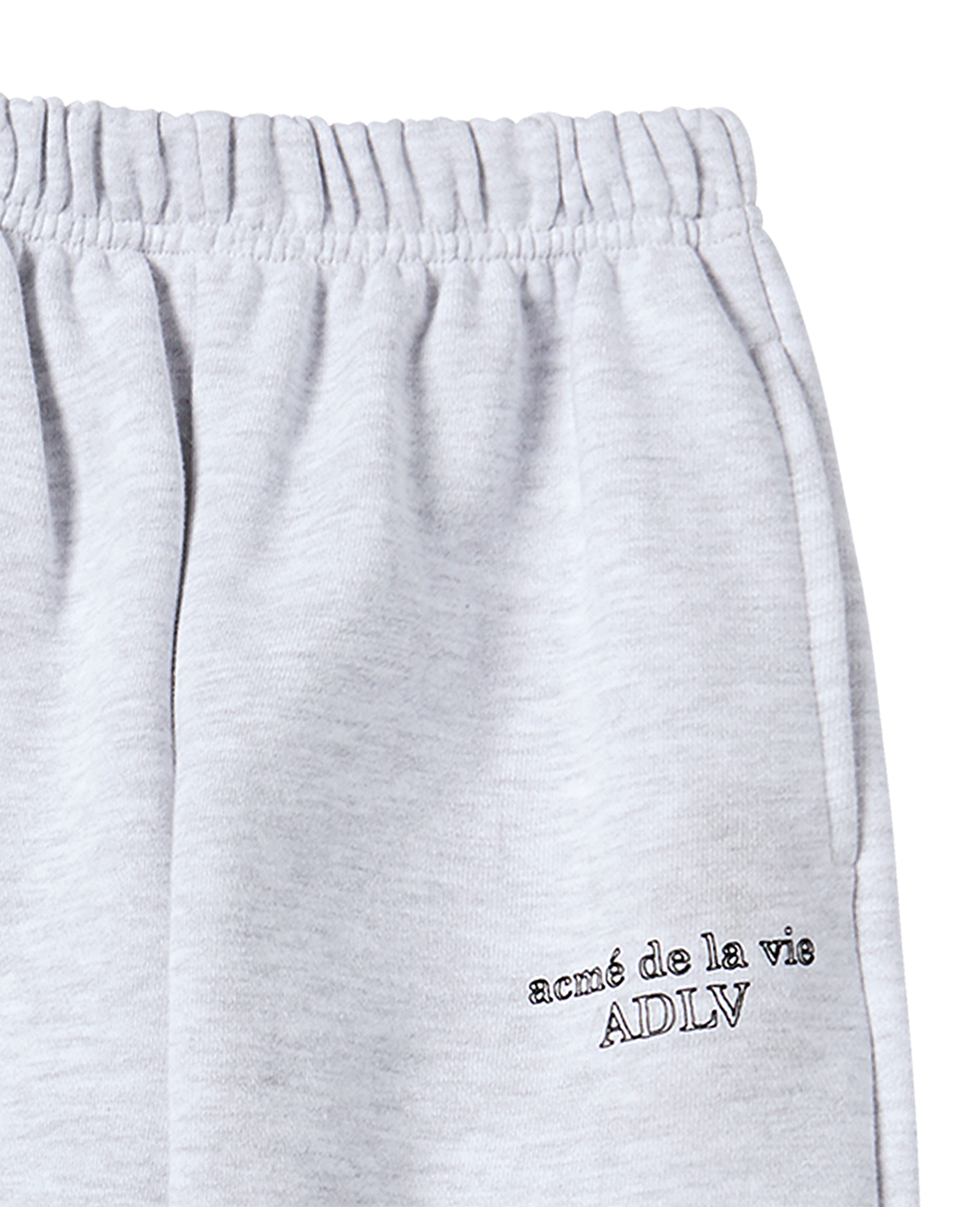 KIDS BORDER LINE BASIC LOGO LONG PANTS MELANGE