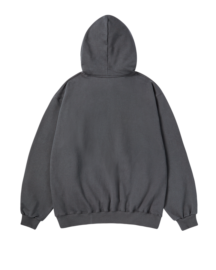 ADLV PIGGYBACK HOODIE CHARCOAL