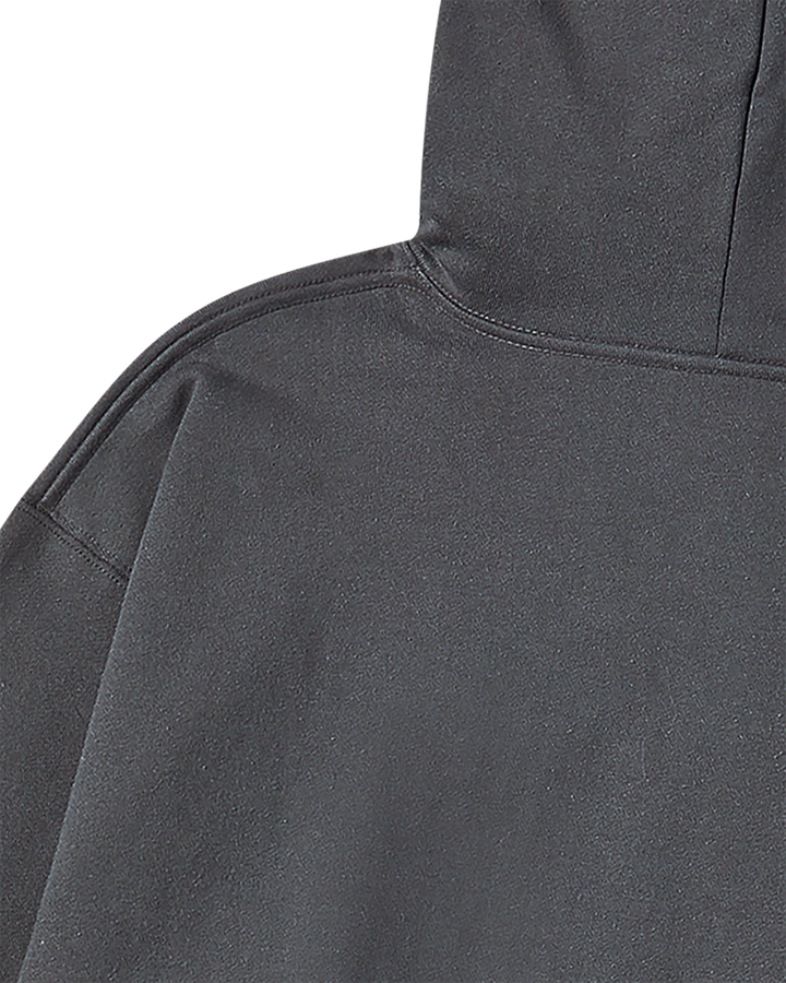 ADLV PIGGYBACK HOODIE CHARCOAL