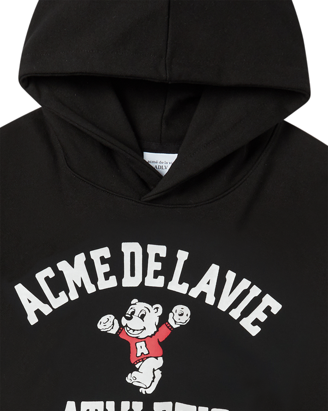 DANCING AC BEAR HOODIE BLACK